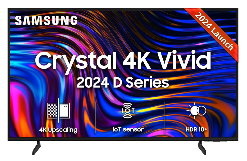 Samsung 108 cm (43 inches) D Series Crystal 4K Vivid Ultra HD Smart LED TV UA43DUE70BKLXL (Black)