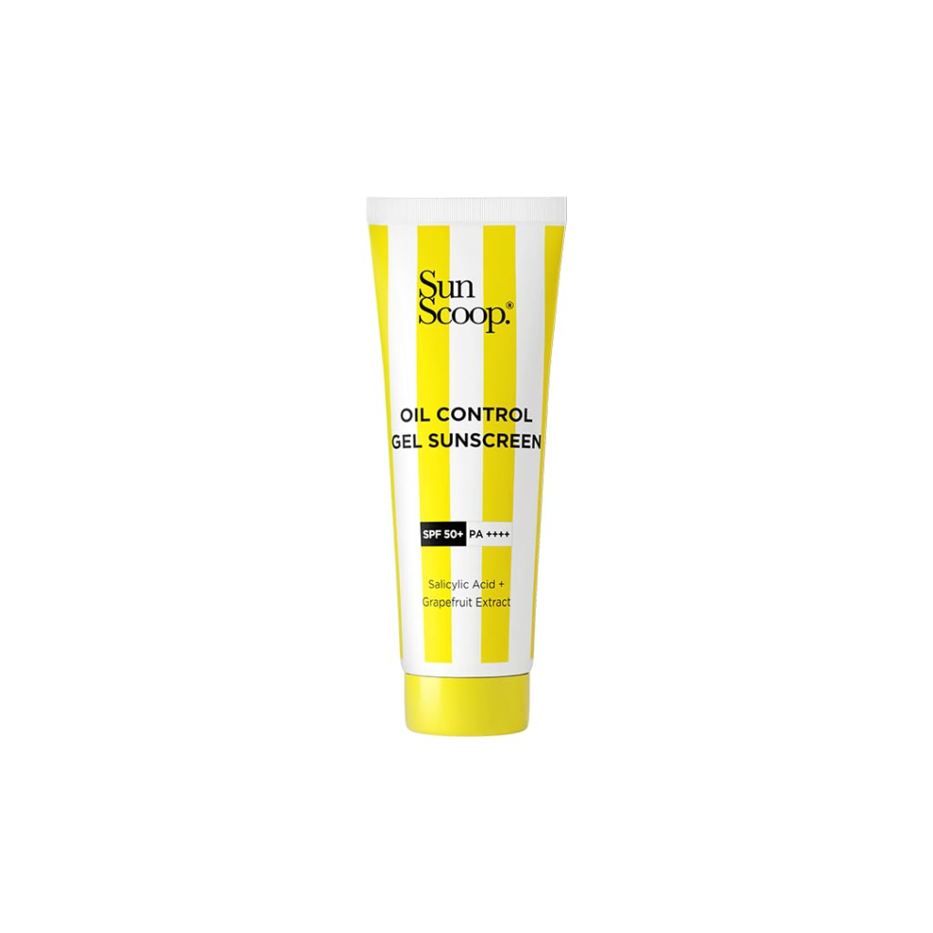 Sunscoop Oil-Control Gel Sunscreen | SPF 50+, PA++++ | Mineral Oil & Petroleum Free | Controls Excess Oil | Unclogs Pores | Anti-ageing | Lightweight | 6gm